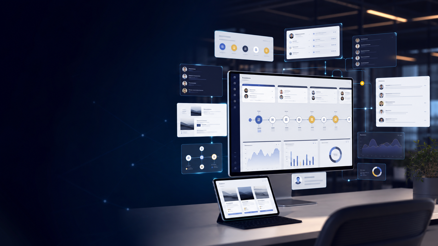CMS and CRM Platforms visual